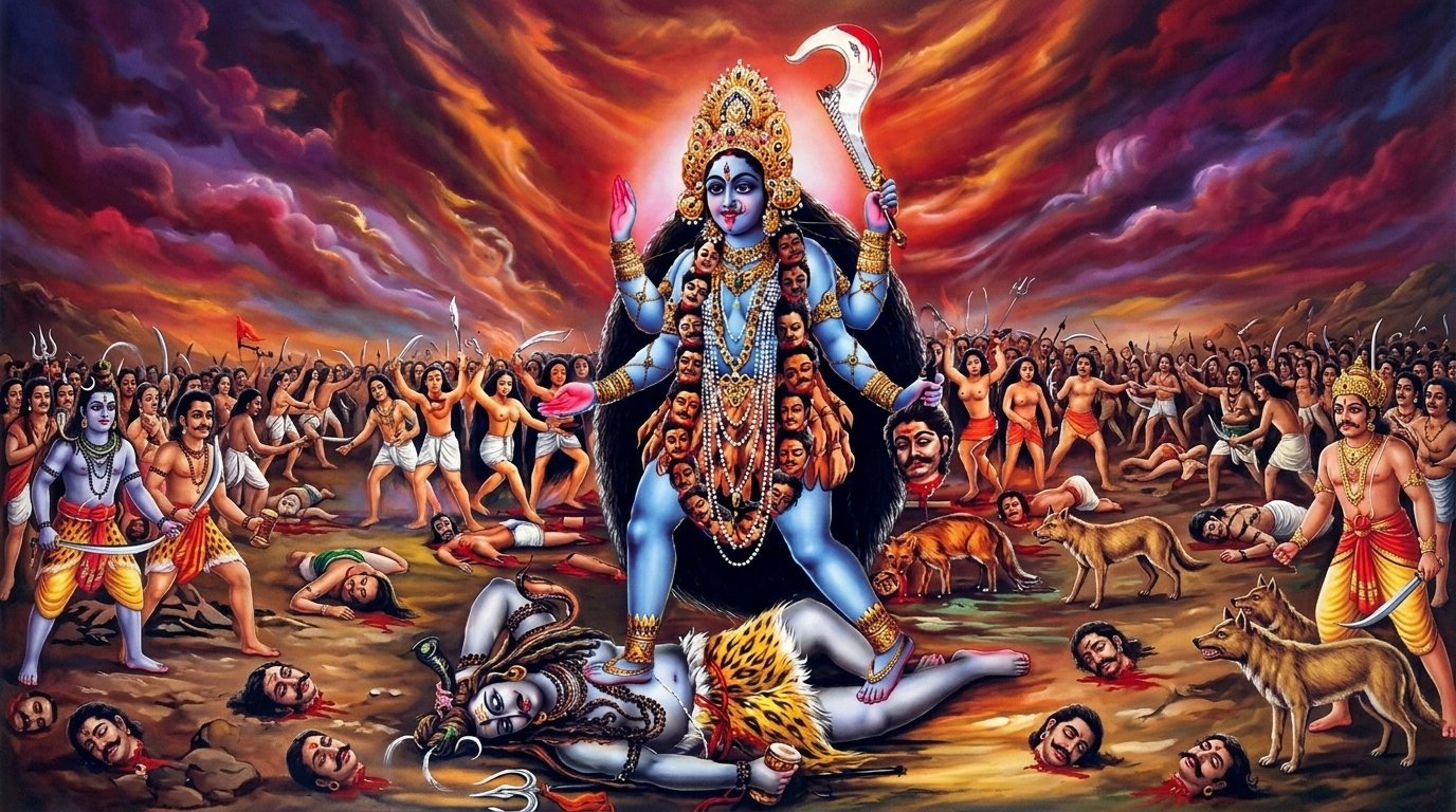 দিগম্বরী মহাশক্তি  দেবী কালীর স্বরূপ ও আধ্যাত্মিক তাৎপর্য